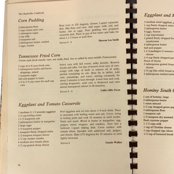 The Nashville Cookbook Area Home Economics Association 1977 Third Printing - Picture 7 of 12